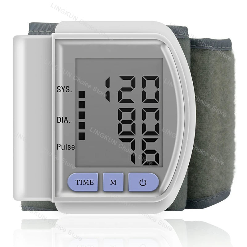 Digital Wrist Blood Pressure Monitor Medical Upper Arm Sphygmomanometer Automatic Tonometer Tensiometro Blood Pressure Meter