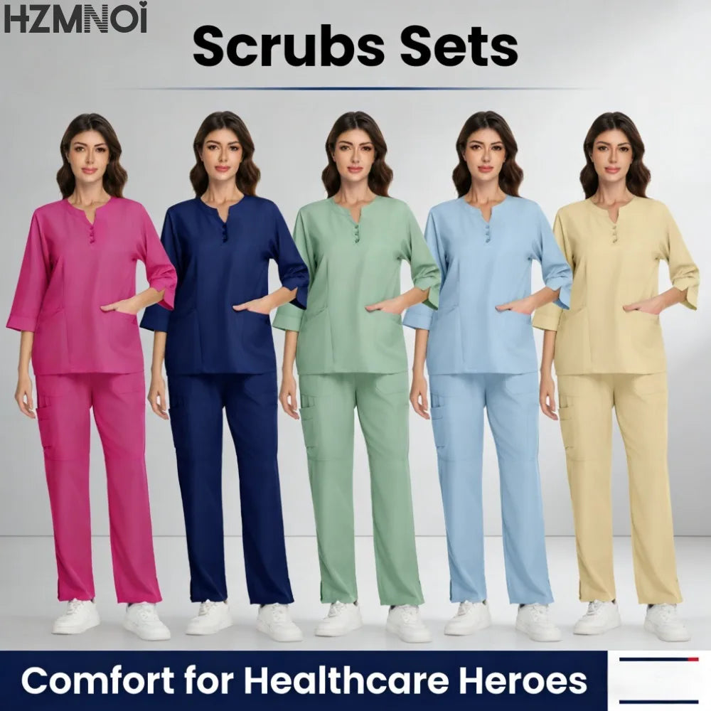 Surgical Uniforms Woman Nursing Articles Clinical Uniform Women Medical Scrubs Sets Nurses Beautician Work Clothes Accessories