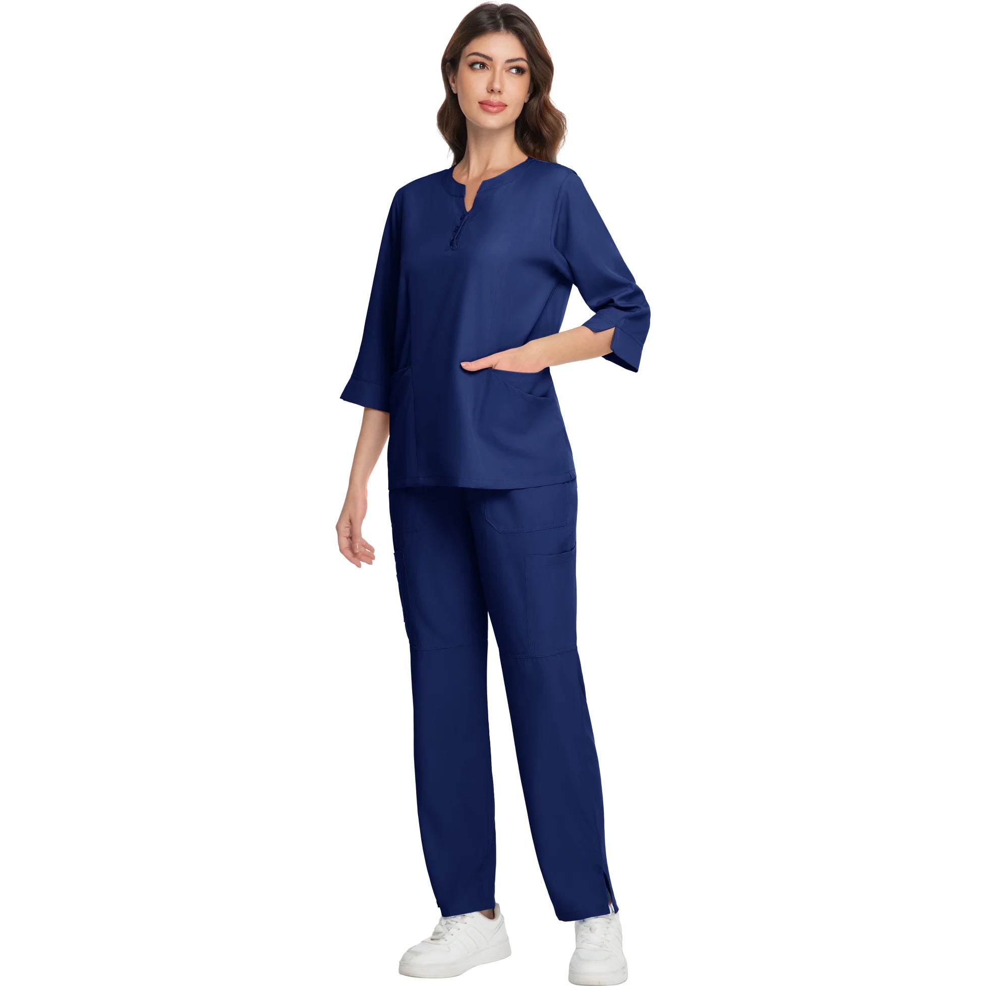 Scrubs Nursing Accessories Medical Surgical Gowns Doctor Nurse Special Scrub Men Solid Color Work Wear Spa Unifroms Women Unisex