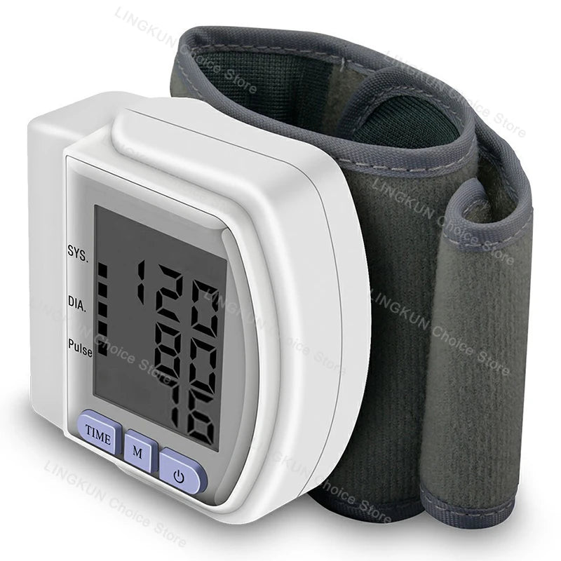 Digital Wrist Blood Pressure Monitor Medical Upper Arm Sphygmomanometer Automatic Tonometer Tensiometro Blood Pressure Meter