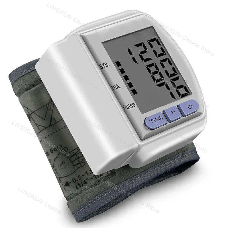 Digital Wrist Blood Pressure Monitor Medical Upper Arm Sphygmomanometer Automatic Tonometer Tensiometro Blood Pressure Meter