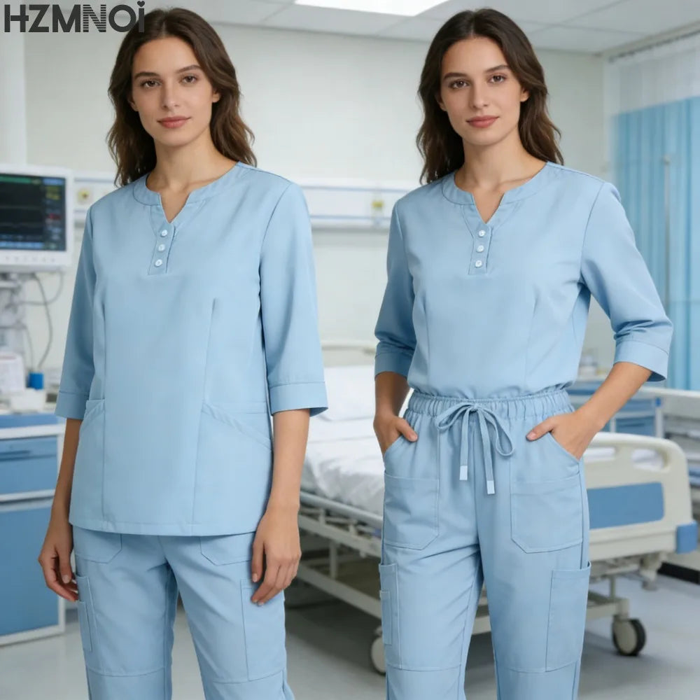 Surgical Uniforms Woman Nursing Articles Clinical Uniform Women Medical Scrubs Sets Nurses Beautician Work Clothes Accessories