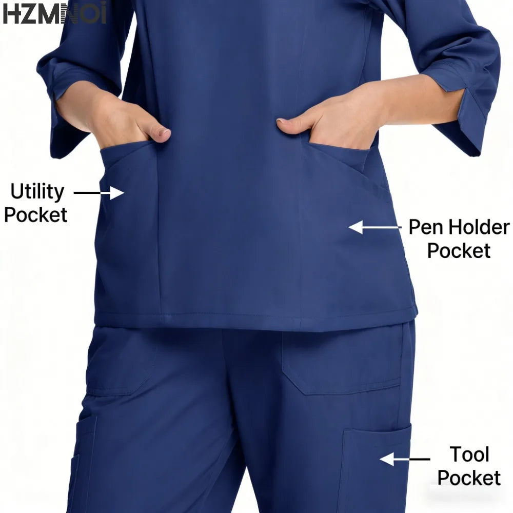 Surgical Uniforms Woman Nursing Articles Clinical Uniform Women Medical Scrubs Sets Nurses Beautician Work Clothes Accessories