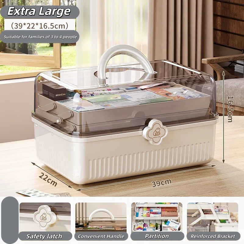 Multi-layer Medicine Box for Home Use,Large-capacity Medicine Organizer,Drug Organizer,Medicine Storage Box,First Aid MedicalBox