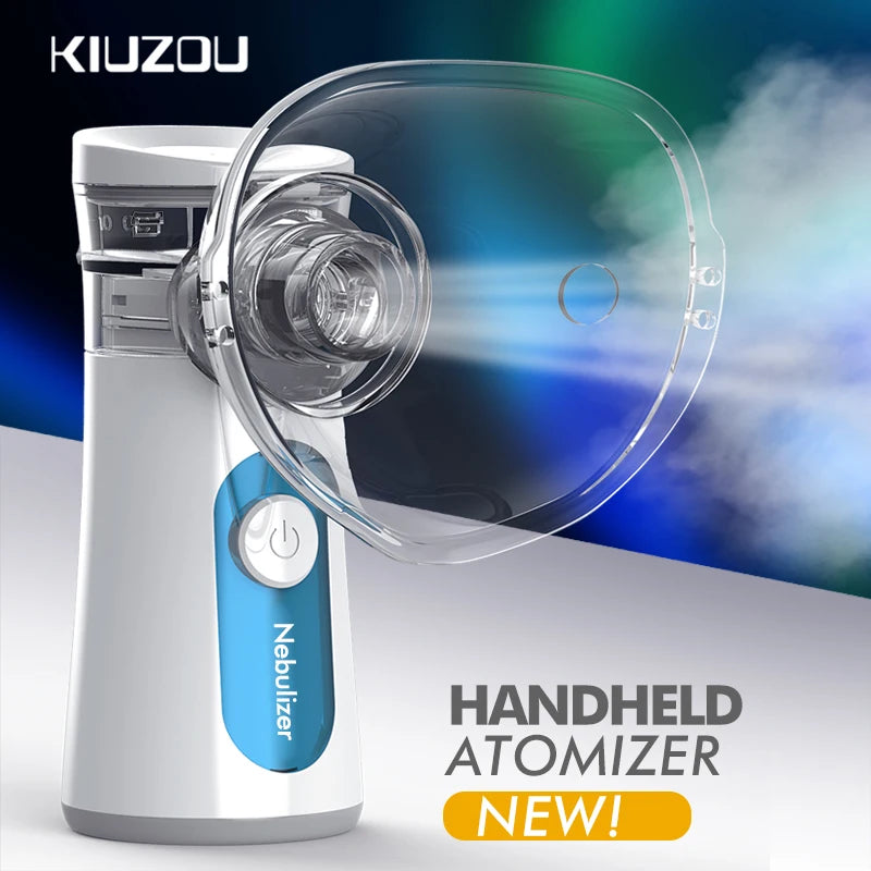 KIUZOU Silent Mesh Nebulizer Handheld Portable Asthma Inhaler Atomizer for Kids & Adults Medical Mini Nebulizer Humidifier
