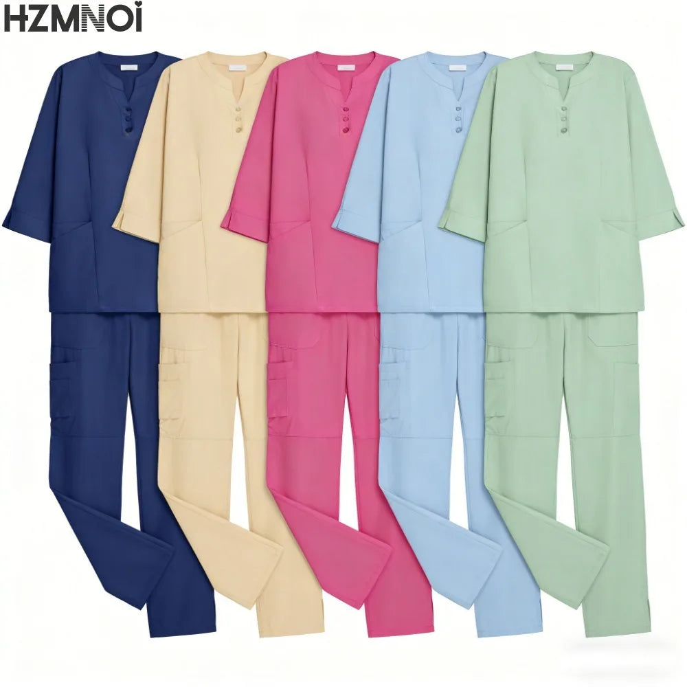 Surgical Uniforms Woman Nursing Articles Clinical Uniform Women Medical Scrubs Sets Nurses Beautician Work Clothes Accessories