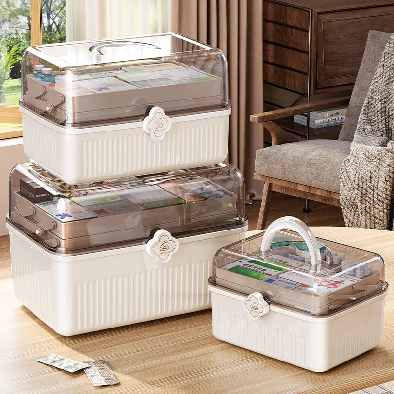 Multi-layer Medicine Box for Home Use,Large-capacity Medicine Organizer,Drug Organizer,Medicine Storage Box,First Aid MedicalBox