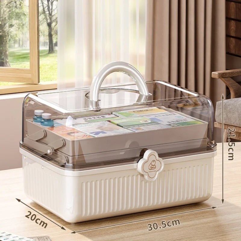 Multi-layer Medicine Box for Home Use,Large-capacity Medicine Organizer,Drug Organizer,Medicine Storage Box,First Aid MedicalBox